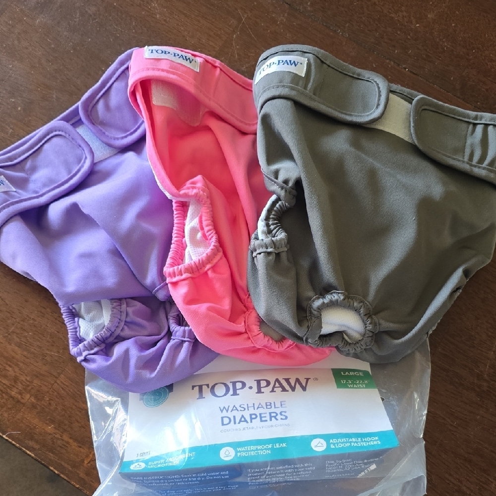 Top Paw Diaper Covers - Vibrant Trio
